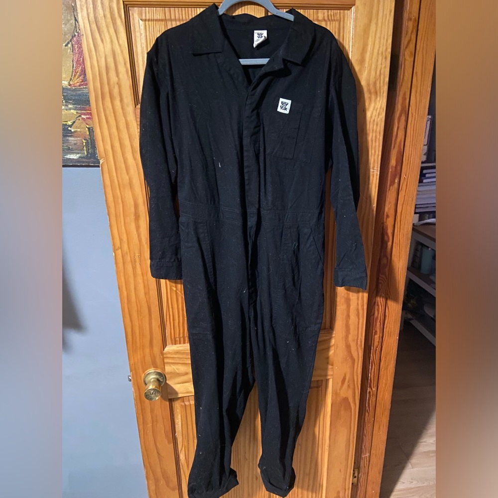 Lucy & Yak Carmen Boilersuit - Organic Twill, Black - Large